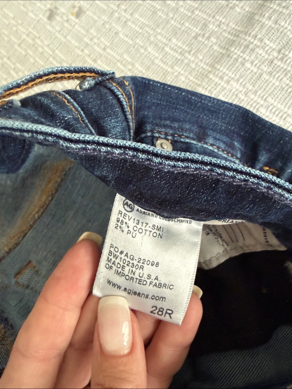 Ag Adriano Goldschmied Women's Dark Blue Skinny Jeans Sz 28 - Picture 4 of 6